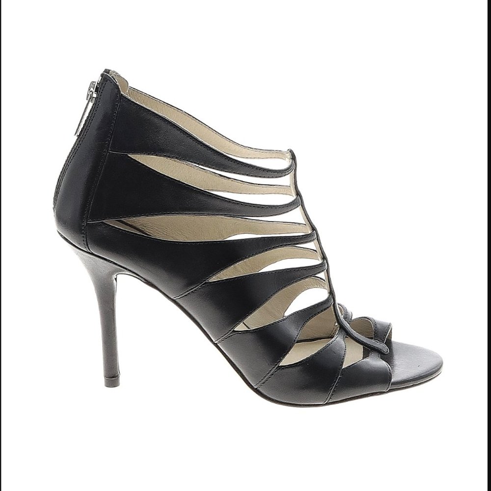 Michael Kors black heels with cut out